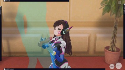 Игра для взрослых с персонажем по имени Дива из популярной игры Overwatch.