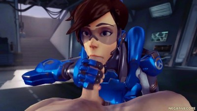 Порно с персонажами игры Овервотч.